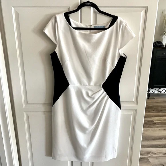 antonio melani black and white dress Dress Work By Antonio Melani In Black & White, Size: 2